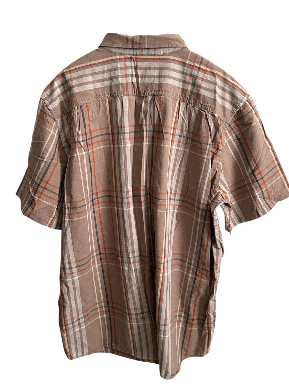 Carhartt Shirt Mens 2XL Tall Plaid Loose Fit Midweight Short Sleeve 105175-B27 - Picture 3 of 9